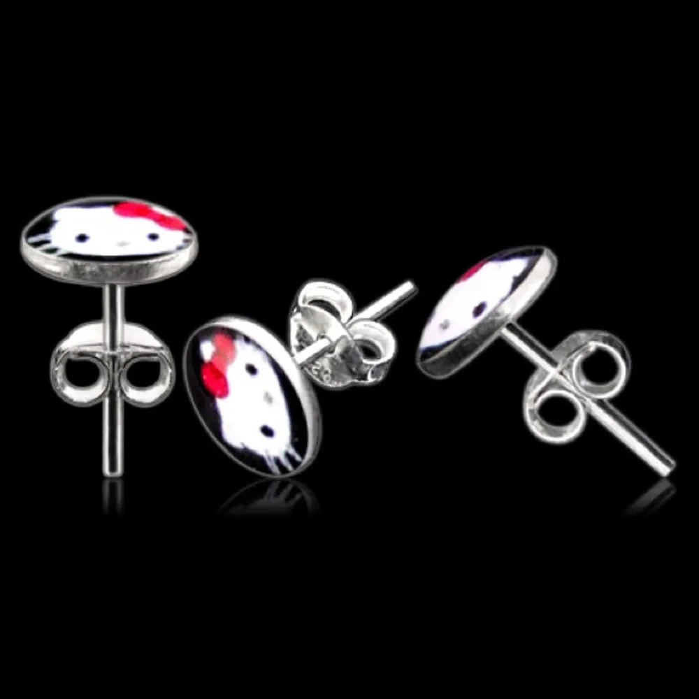🆕 Hello Kitty 925 Sterling Silver Earring - Picture 2 of 2